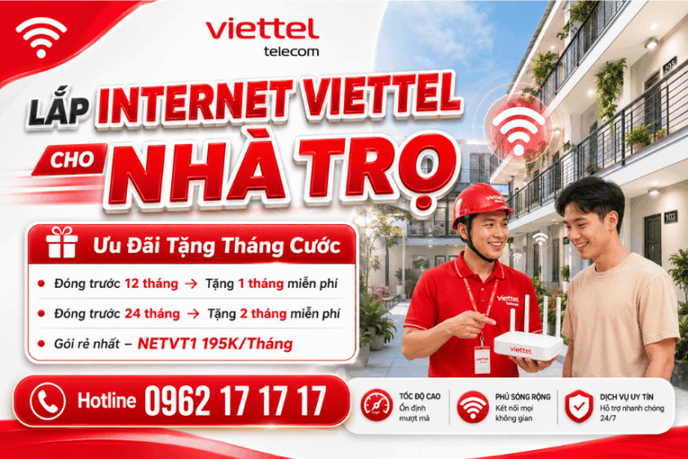 Lắp Wifi Viettel Cho Nhà Trọ Giá Rẻ