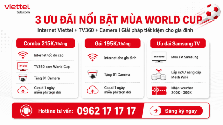 3 Ưu Đãi Viettel Đáng Chú Ý Mùa World Cup