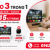 Combo 3 Trong 1 Viettel Chỉ 215K/Tháng - Internet, Truyền Hình Và Camera Bảo Vệ Tổ Ấm