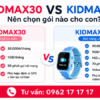 KIDMAX30 Và KIDMAX90 Viettel: Nên Chọn Gói Cước Nào Cho Đồng Hồ Thông Minh Của Con?