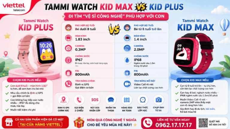 Tammi Watch Kid Max Và Kid Plus
