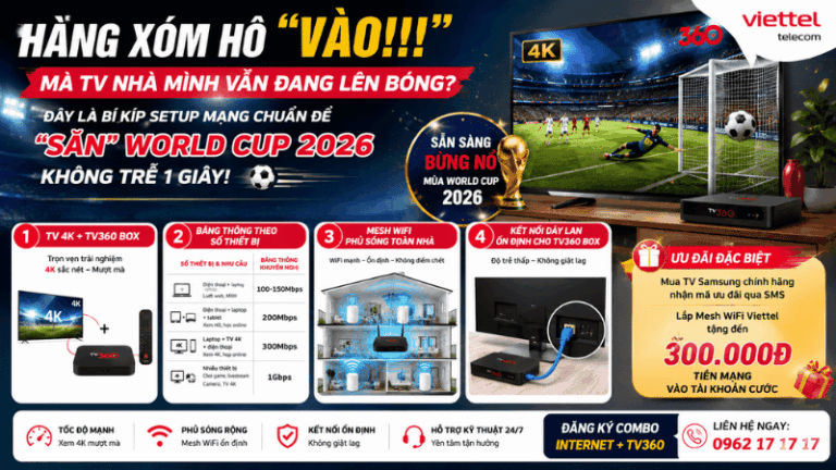 Cách Setup Mạng Xem World Cup 2026