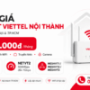 Bảng Giá Internet Viettel Nội Thành Hà Nội Và TP.HCM Mới Nhất