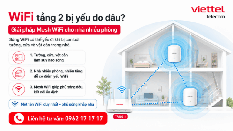 WiFi Tầng 2 Bị Yếu Do Đâu