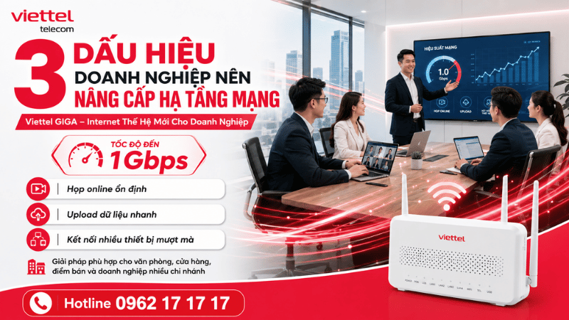 3 Dấu Hiệu Doanh Nghiệp Nên Nâng Cấp Hạ Tầng Internet Ngay