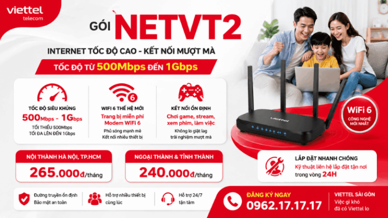 Gói NETVT2 Viettel