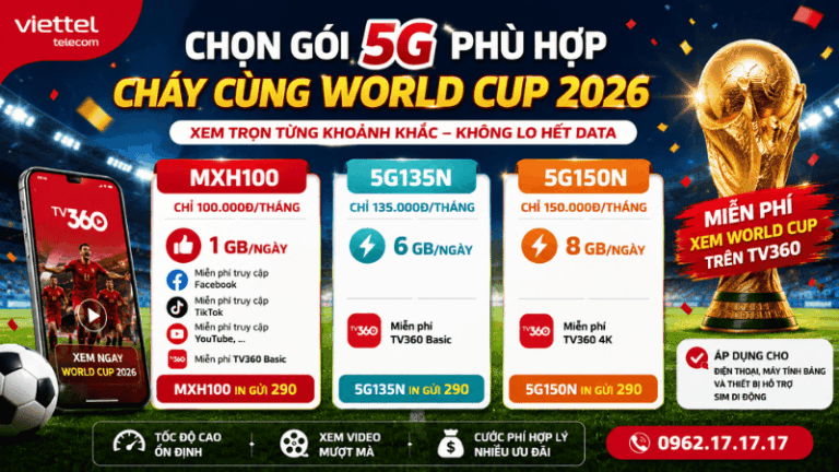 Chọn Gói 5G Viettel Phù Hợp