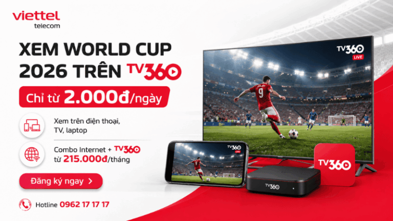 Xem World Cup 2026 Trên TV360