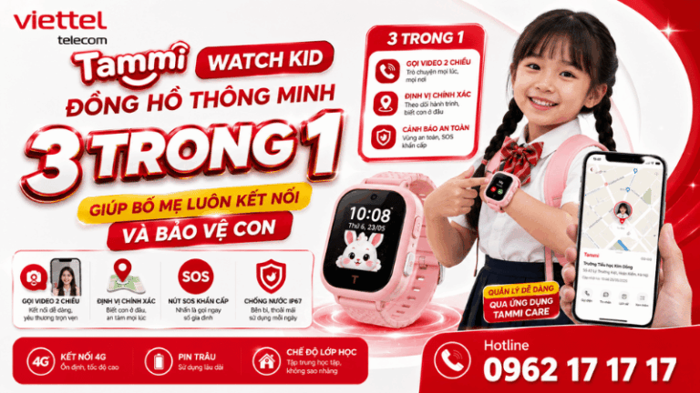 Tammi Watch Kid – Đồng Hồ Thông Minh 3 Trong 1