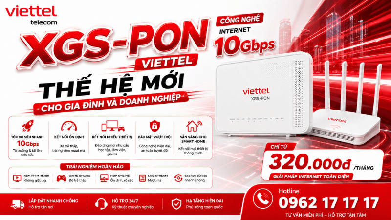 XGS-PON - Công Nghệ Internet 10Gbps Thế Hệ Mới Cho Gia Đình Và Doanh Nghiệp