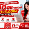 Gói SD125T Viettel - 300GB/Tháng chỉ 125.000đ, Làm Việc Mọi Nơi Không Lo Hết Data