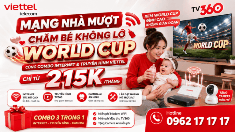 Mạng Nhà Mượt – Chăm Bé Không Lỡ World Cup