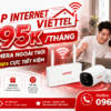 Lắp Internet Viettel Chỉ Từ 195K/Tháng – Tặng Camera Ngoài Trời, WiFi 300Mbps Cực Tiết Kiệm