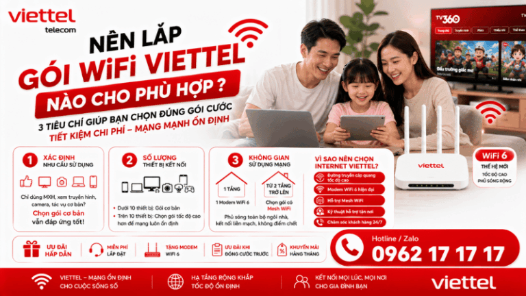 3 Tiêu Chí Giúp Bạn Chọn Đúng Gói Internet Phù Hợp