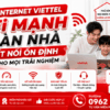 Internet Viettel - WiFi Mạnh Toàn Nhà, Kết Nối Ổn Định Cho Mọi Trải Nghiệm