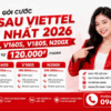 Gói Cước Trả Sau Viettel Mới Nhất 2026 - V120K, V160S, V180S, N200X Giá Chỉ Từ 120.000đ/Tháng