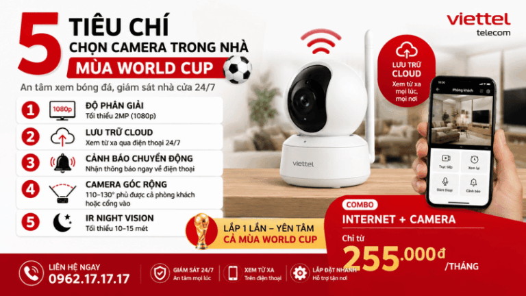 5 Tiêu Chí Chọn Camera Trong Nhà Mùa World Cup