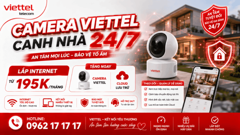 Camera Viettel Canh Nhà 24/7