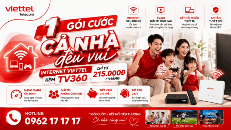 1 GÓI CƯỚC, CẢ NHÀ ĐỀU VUI