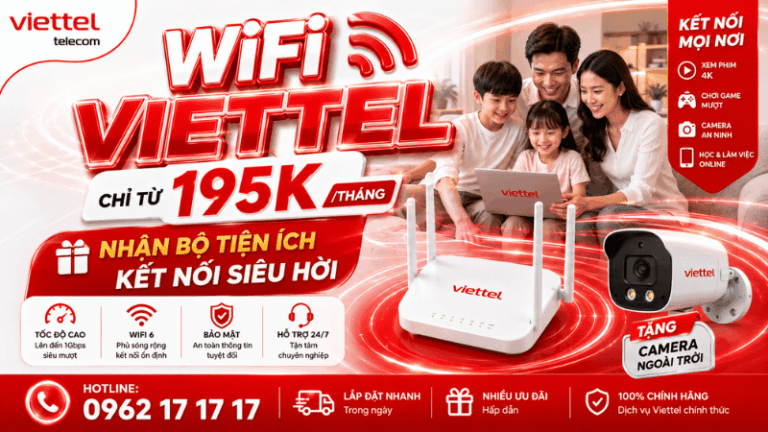WiFi Viettel Chỉ Từ 195K/Tháng