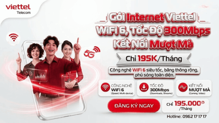 Internet Viettel 195K/Tháng
