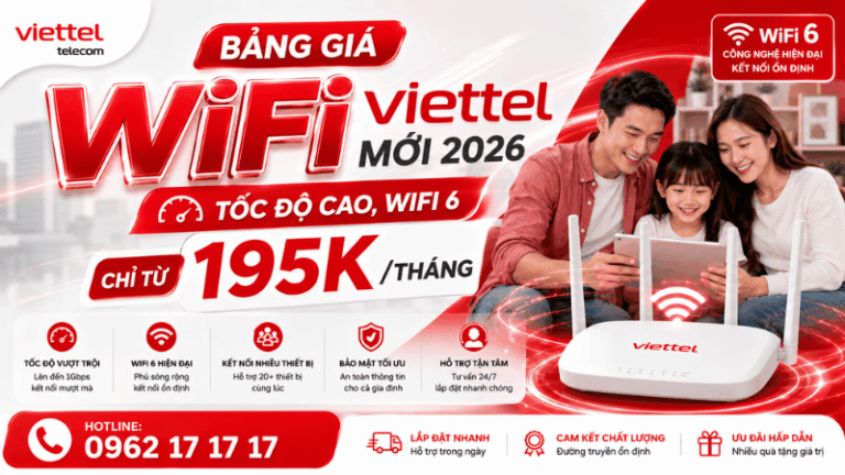 Bảng Giá WiFi Viettel Mới 2026