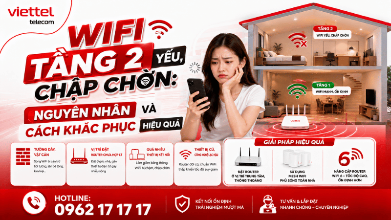 WiFi Tầng 2 Yếu, Chập Chờn: Nguyên Nhân Và Cách Khắc Phục Hiệu Quả