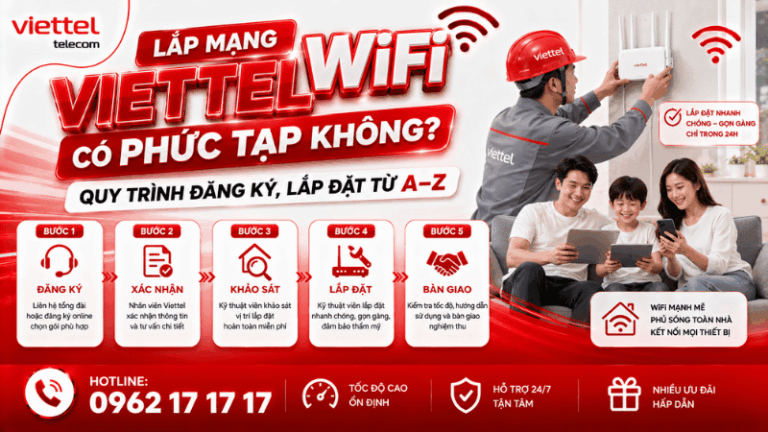 Lắp Mạng WiFi Viettel Có Phức Tạp Không?