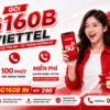 Gói 5G160B Viettel - Data Mạnh, Gọi Thả Ga Cho Cả Tháng