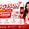 Gói 5G150N Viettel - 8GB/Ngày Chỉ 150K/Tháng
