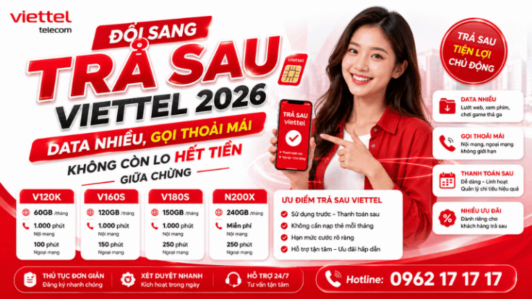 Đổi Sang Trả Sau Viettel 2026