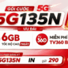 Hướng Dẫn Đăng Ký Gói 5G135N Viettel: Có Ngay 6GB Data/Ngày + Miễn Phí TV360 Basic