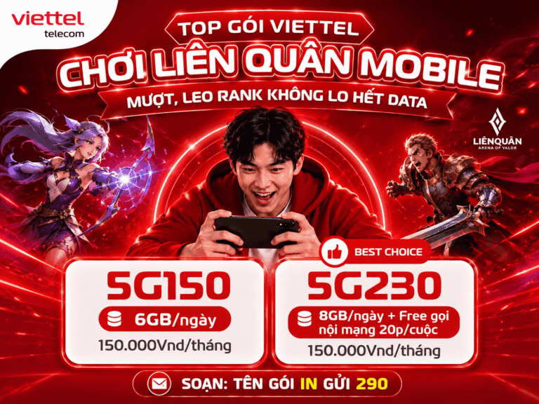 Top Gói 5G Viettel Chơi Liên Quân Mobile Mượt