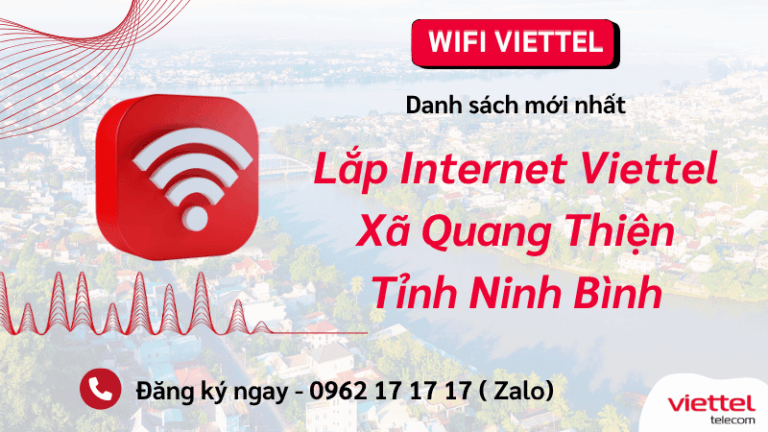 Lắp Mạng Viettel Xã Quang Thiện Ninh Bình